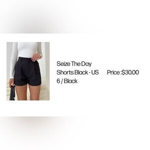 Princess Polly black shorts